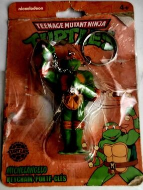 Nickelodeon Teenage Mutant Ninja Turtles Michelangelo keychain - Green & Orange